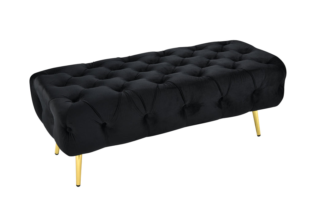 Shirley Ottoman Gold Frame - 6 Colours Available