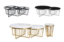 Load image into Gallery viewer, Serena Coffee Table &amp; Side Table Collection - 3 Colours Available
