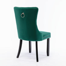 Load image into Gallery viewer, 2x Velvet Dining Chairs- Green
