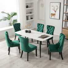 Load image into Gallery viewer, 2x Velvet Dining Chairs- Green
