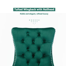 Load image into Gallery viewer, 2x Velvet Dining Chairs- Green
