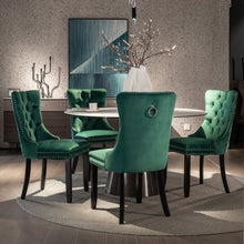 Load image into Gallery viewer, 2x Velvet Dining Chairs- Green
