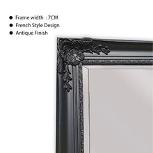 Load image into Gallery viewer, French Provincial Ornate Mirror - Black - Medium 70cm x 170cm
