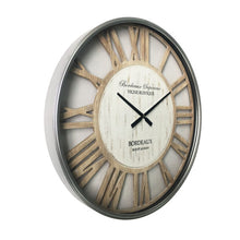 Load image into Gallery viewer, Hampton Wall Clock Natural Whitewash Glass Front
